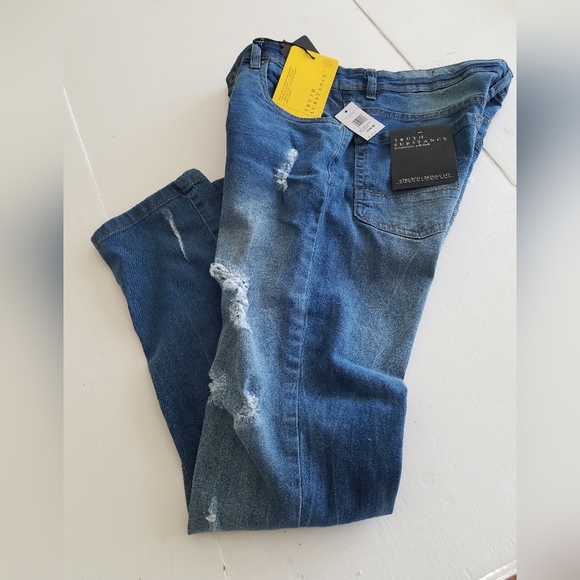 NWT Truth.Substance Common Sense Men's Blue Distressed Skinny Jeans Size 30x30 - Picture 12 of 12